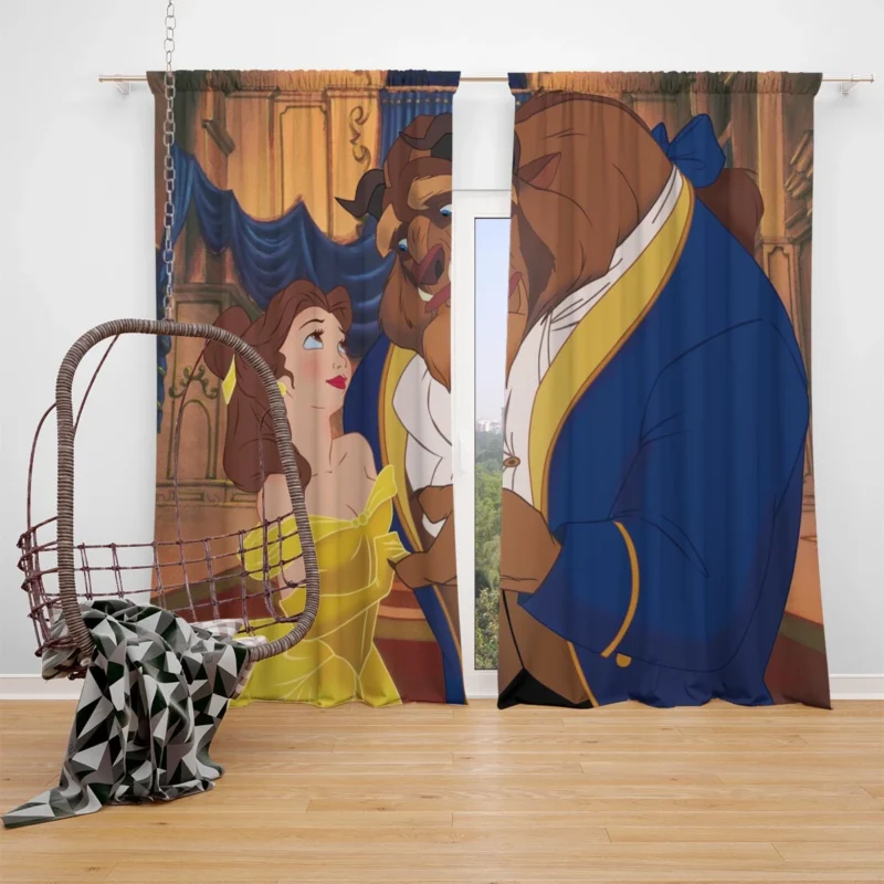 Beauty and the Beast (1991): Disney Magic Window Curtain