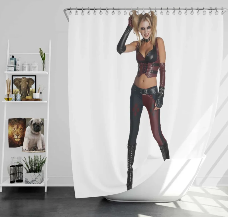 Becoming Harley Quinn: Cosplay Inspiration Shower Curtain