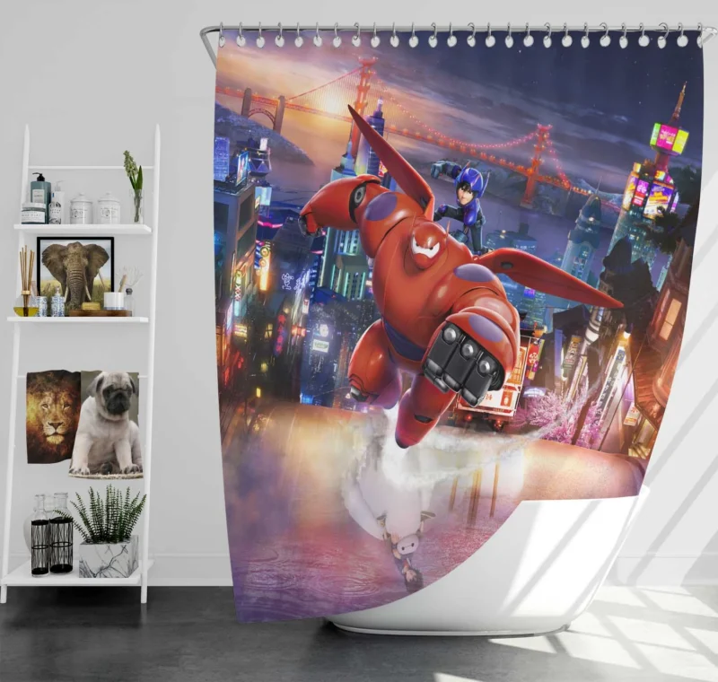 Big Hero 6: Baymax and Hiro Quest Shower Curtain