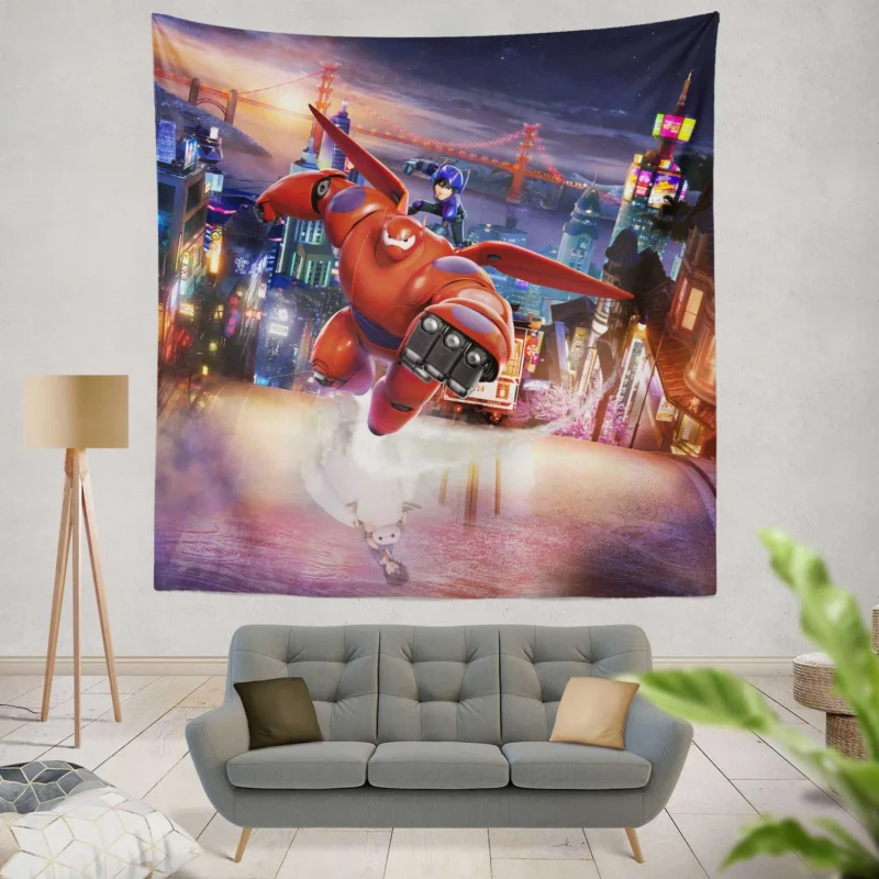 Big Hero 6: Baymax and Hiro Quest  Wall Tapestry