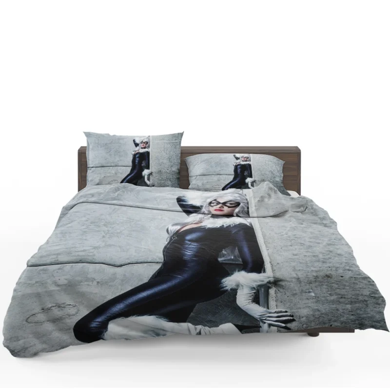Black Cat Cosplay: Embrace the Intrigue Bedding Set