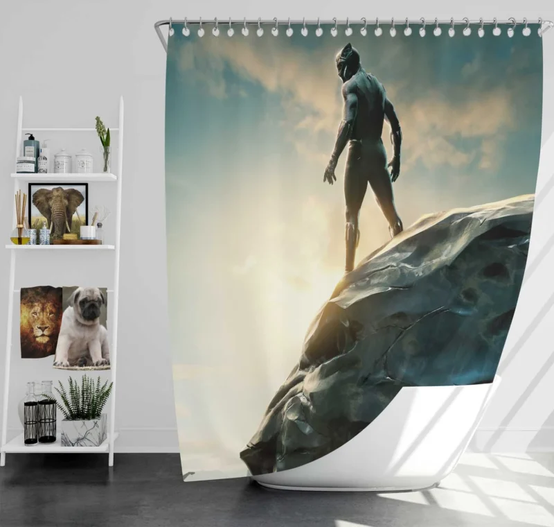 Black Panther: A Marvel Cinematic Triumph Shower Curtain