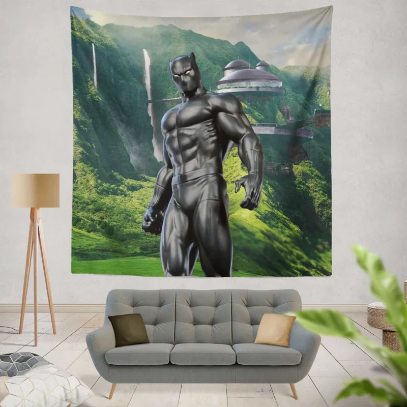 Black Panther Impact in Marvel Comics  Wall Tapestry