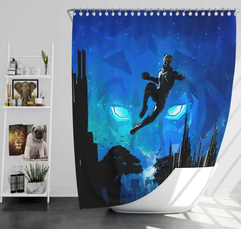 Black Panther: Marvel Artistic Tribute Shower Curtain