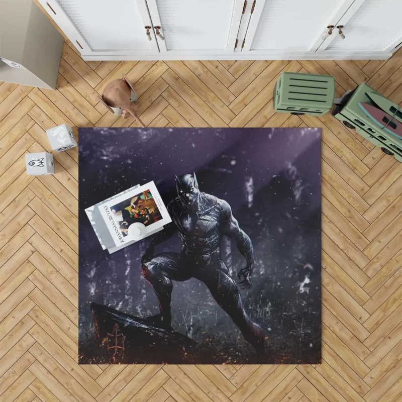 Black Panther: Marvel Feline Hero Floor Rug