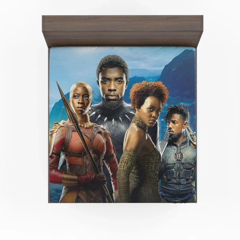 Black Panther Movie: Okoye Warrior Role Fitted Sheet