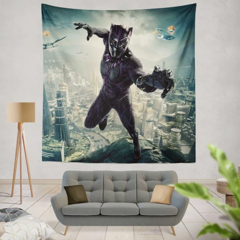 Black Panther (Movie): TChalla Legacy  Wall Tapestry