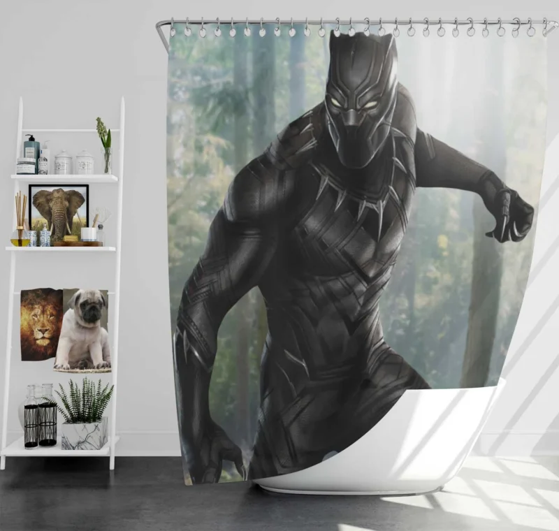 Black Panther (Movie): TChalla Triumph Shower Curtain