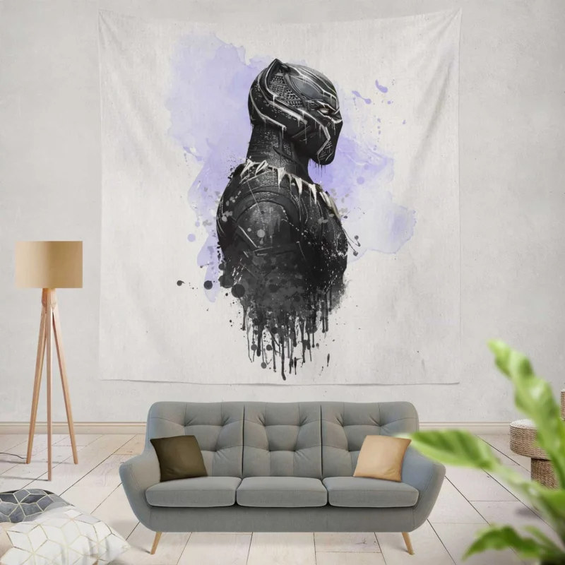Black Panther Regal Presence in Avengers: Infinity War  Wall Tapestry