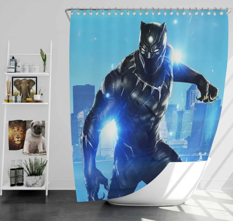 Black Panther: TChalla Marvel Journey Shower Curtain
