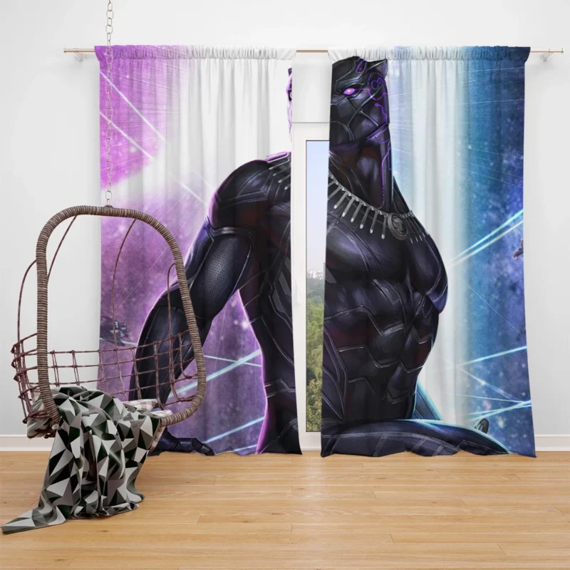 Black Panther: TChalla Marvel Legacy Window Curtain