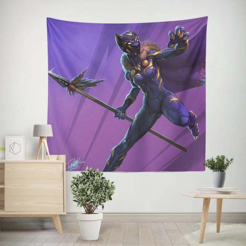 Black Panther: Wakanda Forever and Shuri  Wall Tapestry