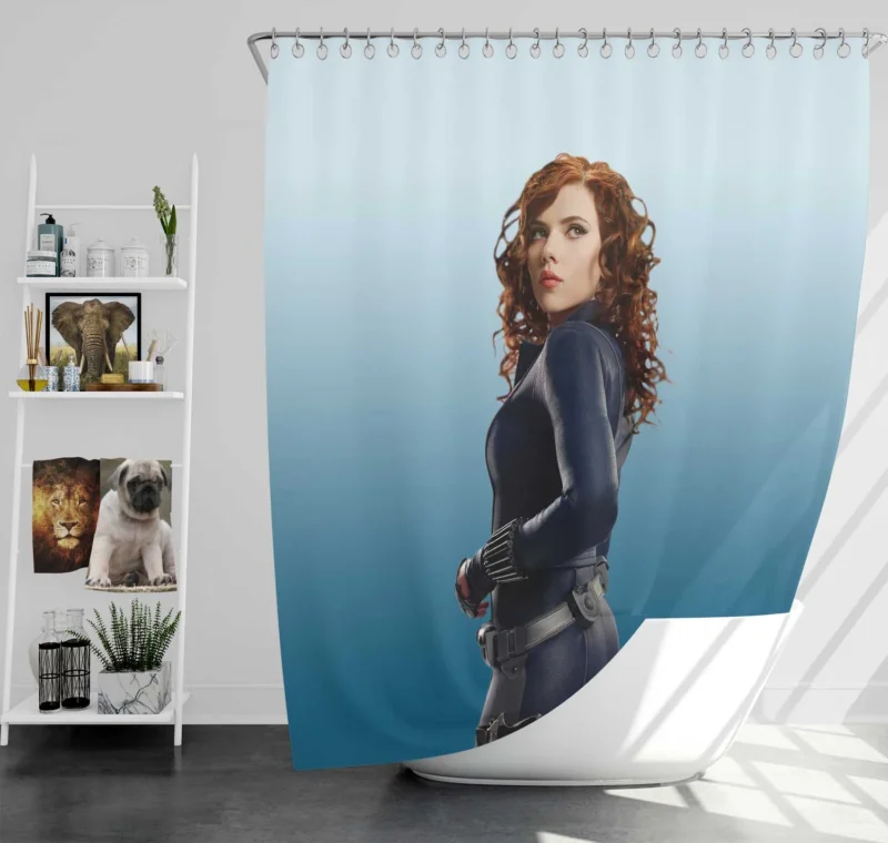 Black Widow Debut in Iron Man 2 Shower Curtain