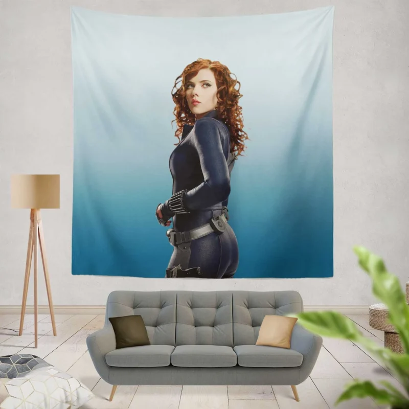 Black Widow Debut in Iron Man 2  Wall Tapestry