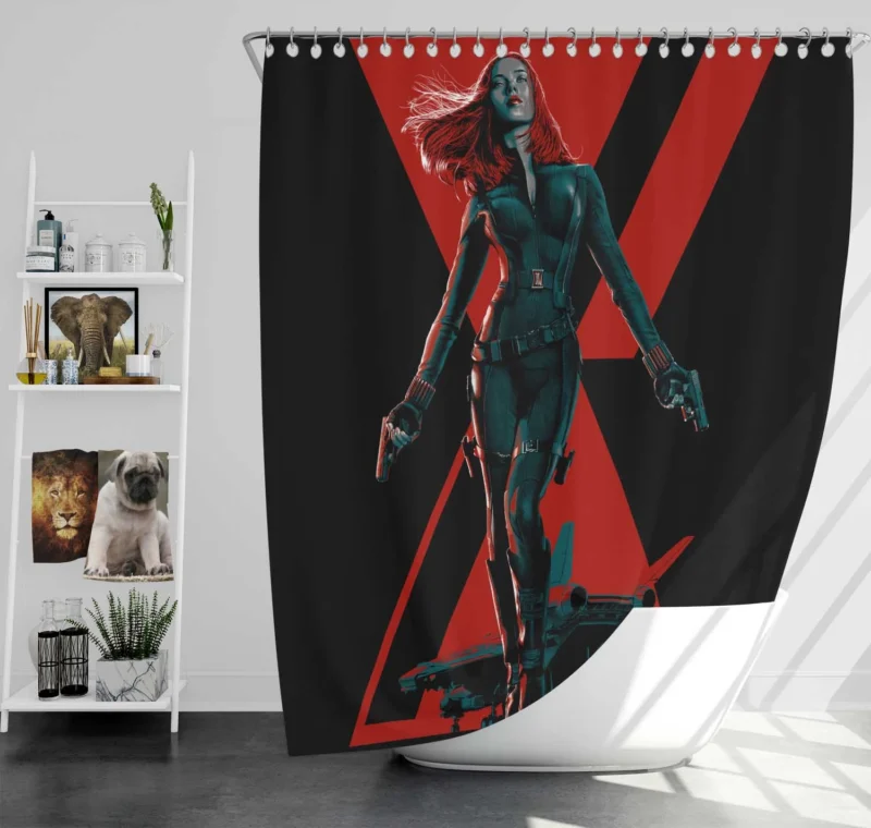 Black Widow: Marvel Femme Fatale Shower Curtain
