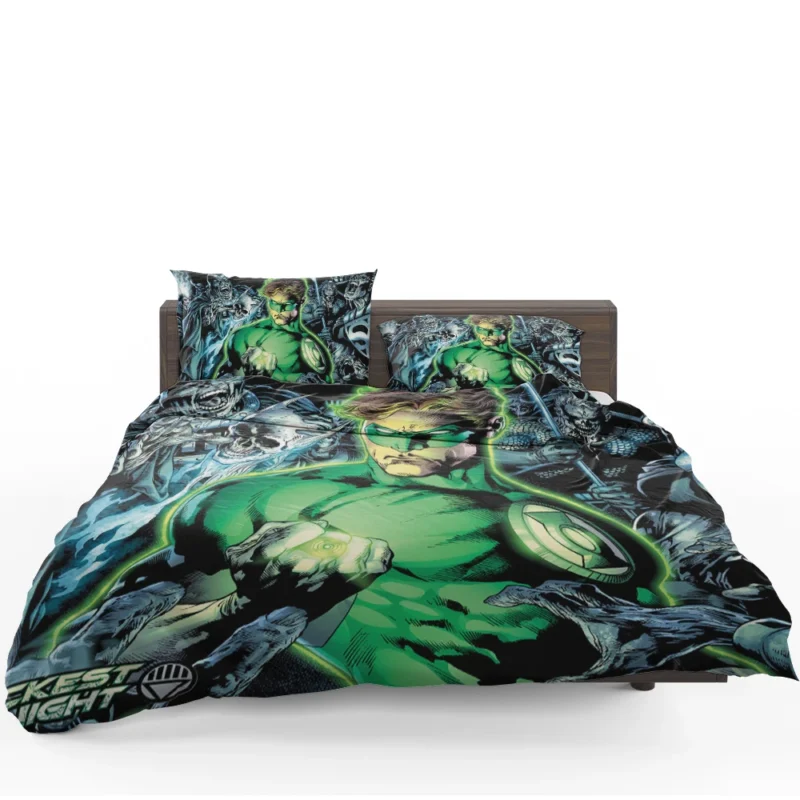 Blackest Night Wallpaper: Green Lantern Saga Bedding Set