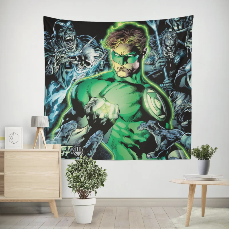 Blackest Night Wallpaper: Green Lantern Saga  Wall Tapestry