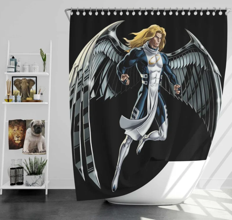 Blonde Ambition: Angel in Marvel Comics Shower Curtain