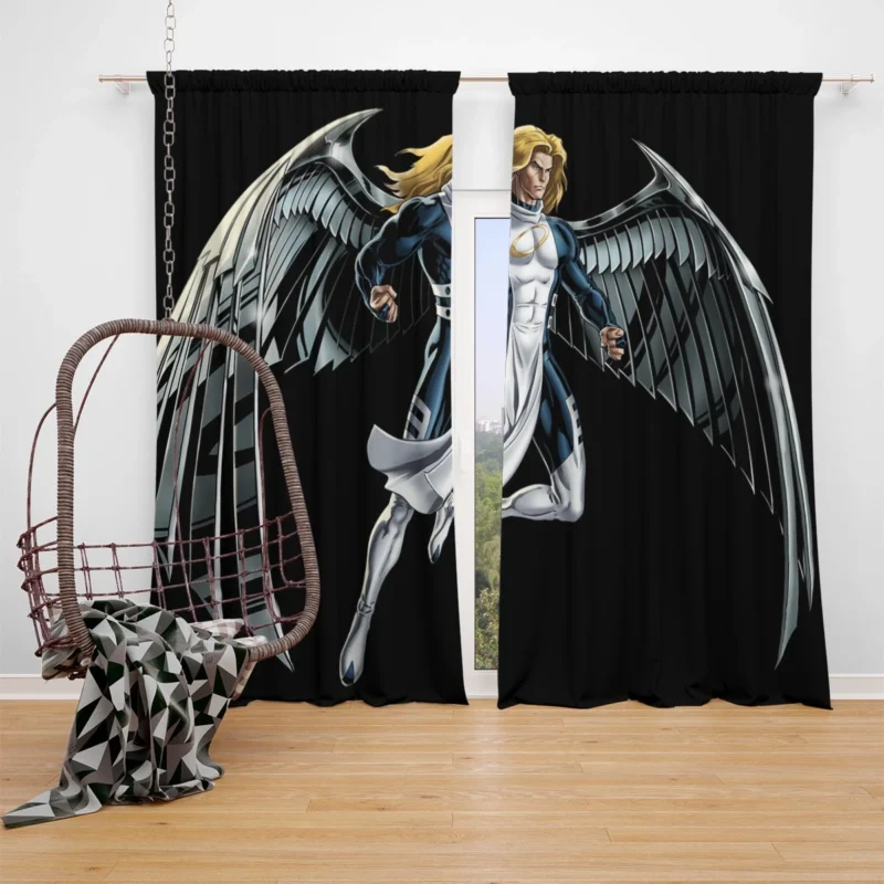 Blonde Ambition: Angel in Marvel Comics Window Curtain
