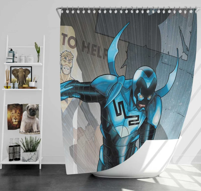 Blue Beetle (DC Comics): Jaime Reyes Story Shower Curtain