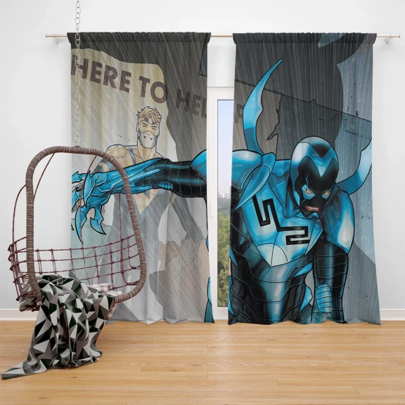 Blue Beetle (DC Comics): Jaime Reyes Story Window Curtain
