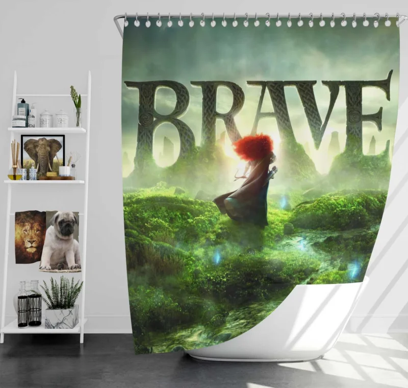 Brave (Movie): Follow Merida Inspiring Story Shower Curtain