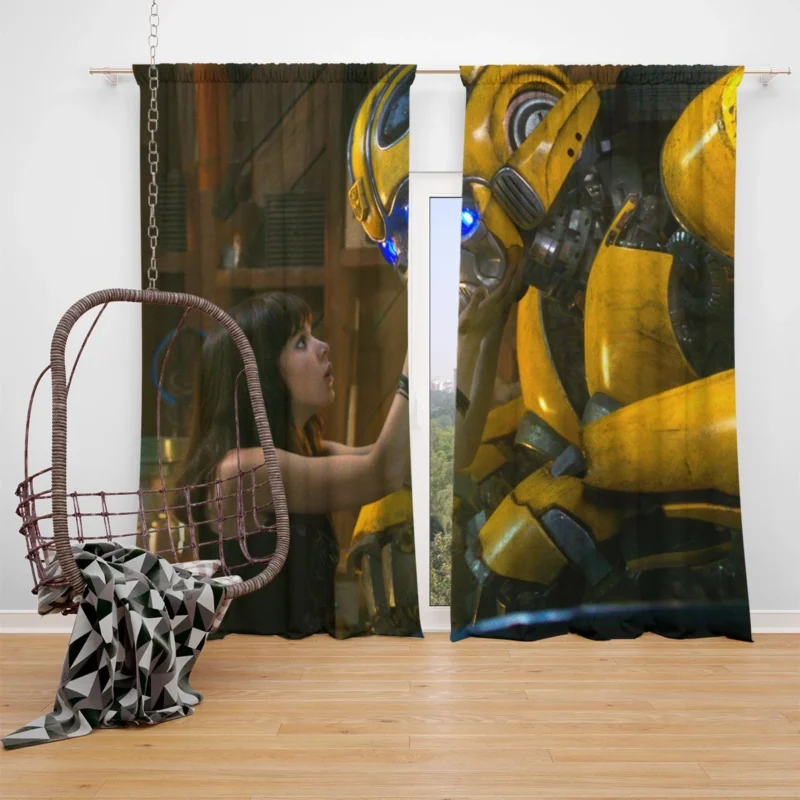 Bumblebee: Hailee Steinfeld Robot Friend Window Curtain
