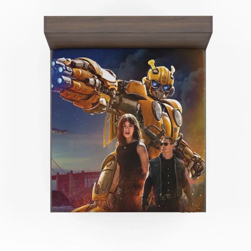 Bumblebee Movie: Hailee Steinfeld and John Cena Fitted Sheet