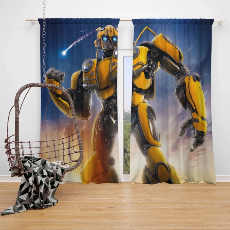 Bumblebee (Transformers) - A Cinematic Journey Window Curtain