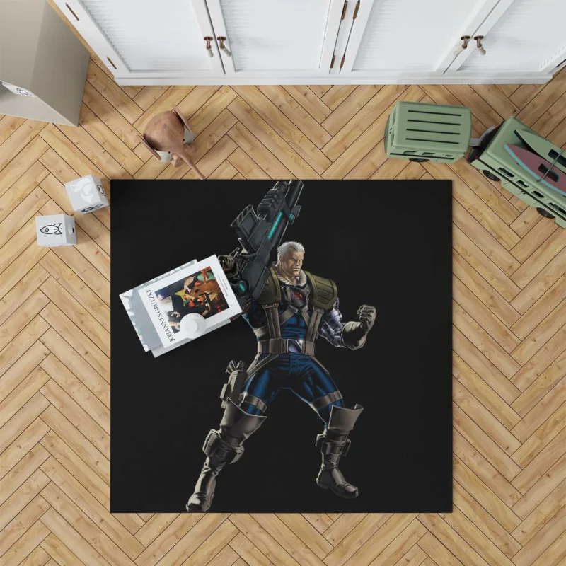 Cable (Marvel Comics): A Time-Traveling Hero Floor Rug