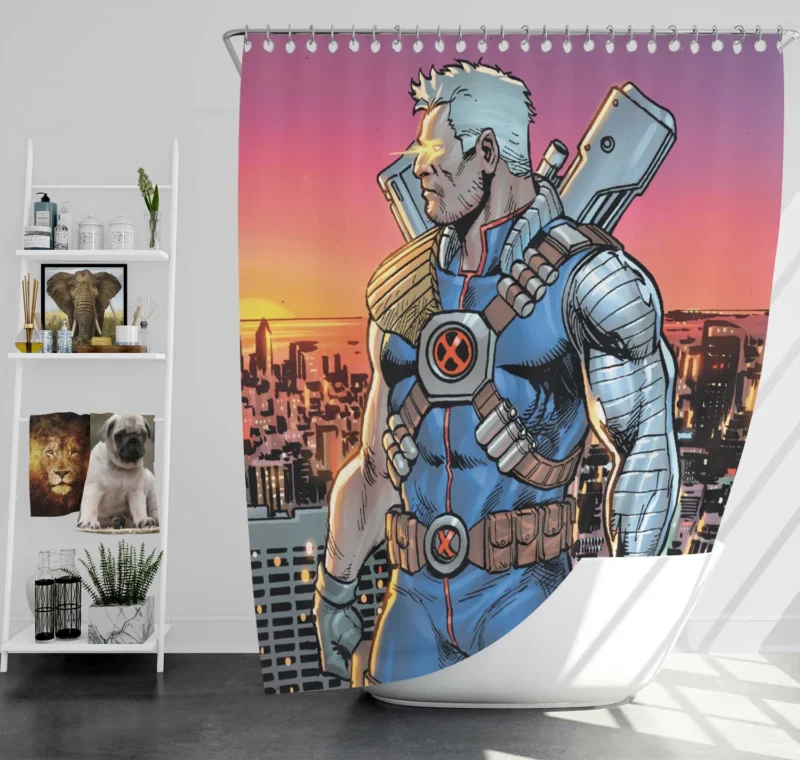 Cable (Marvel Comics): New York Chronicles Shower Curtain