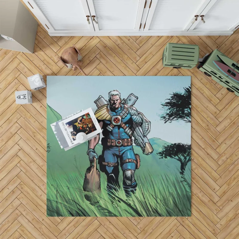 Cable (Marvel Comics): Time-Traveling Adventures Floor Rug