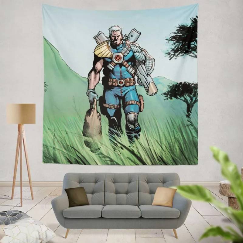 Cable (Marvel Comics): Time-Traveling Adventures  Wall Tapestry