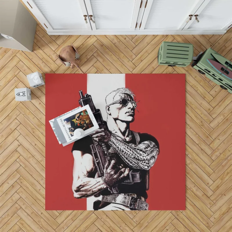 Cable: Marvel Time-Traveling Character Floor Rug