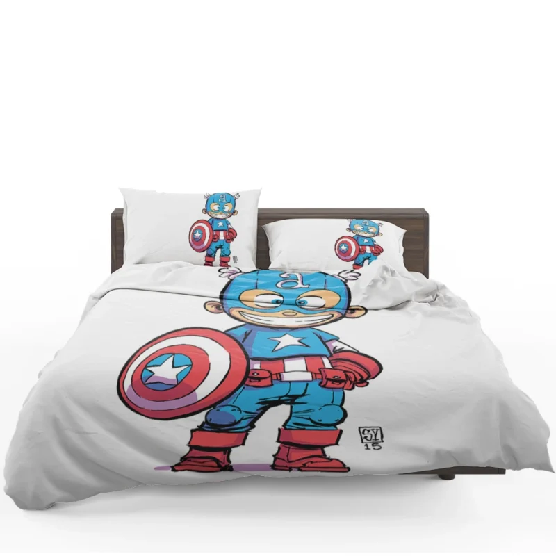 Captain America: A Heroic Marvel Character Bedding Set