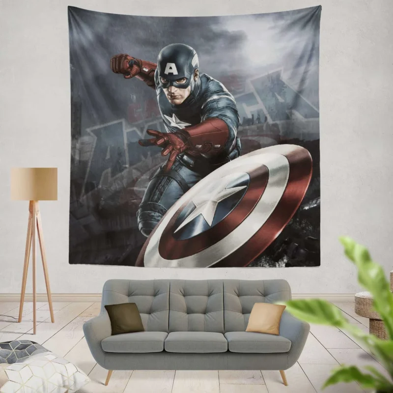 Captain America Comics: Legendary Superhero  Wall Tapestry