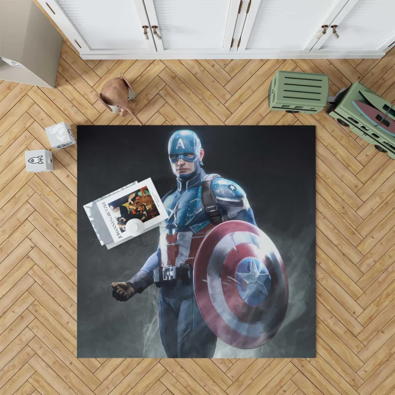 Captain America Comics: Marvel Heroic Defender Floor Rug