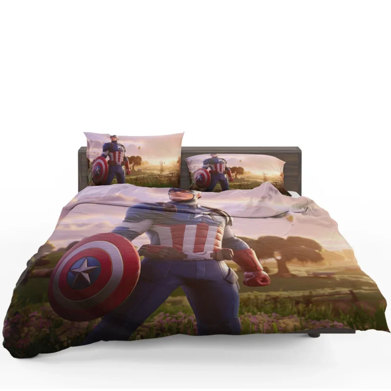 Captain America Comics: Minimalist Art Bedding Set