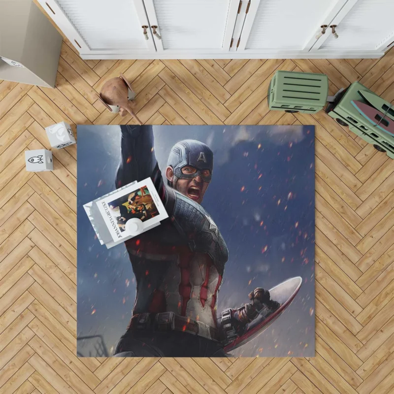 Captain America Comics: The Marvel Icon Floor Rug