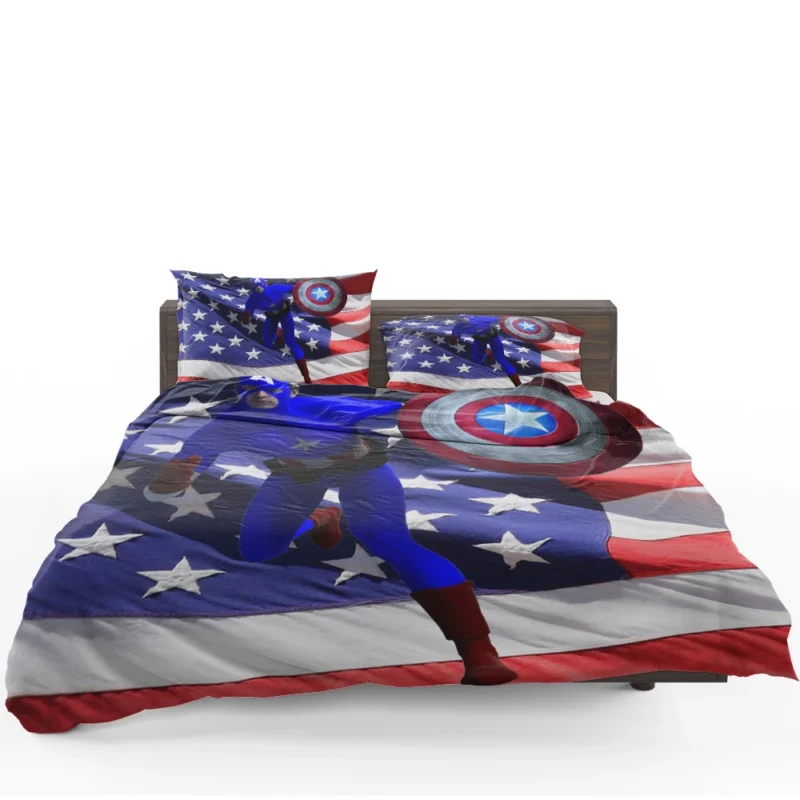 Captain America Flag: Symbol of Freedom Bedding Set