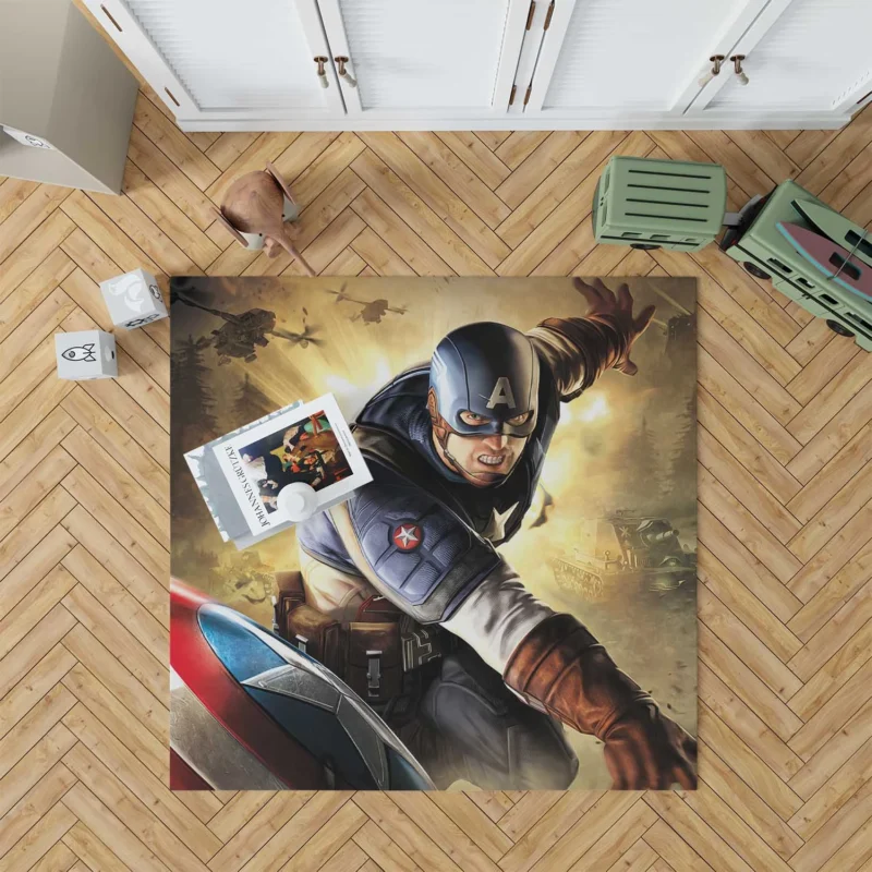 Captain America: Marvel Iconic Hero Floor Rug