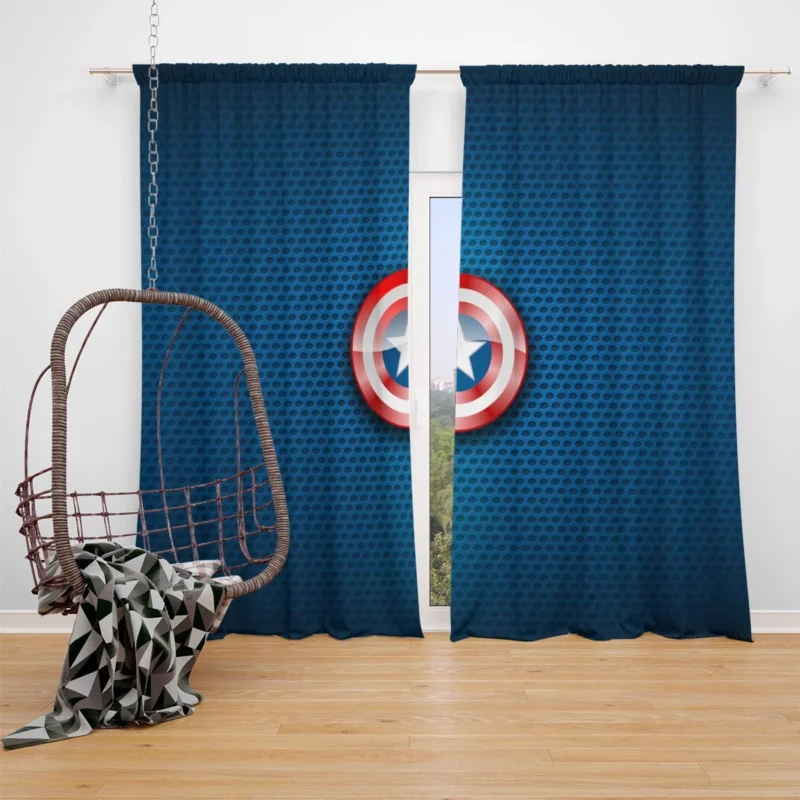 Captain America: Marvel Super Soldier Window Curtain