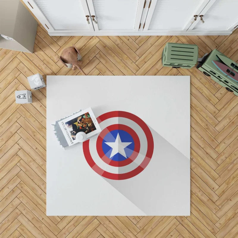 Captain America: The First Avenger Movie Journey Floor Rug