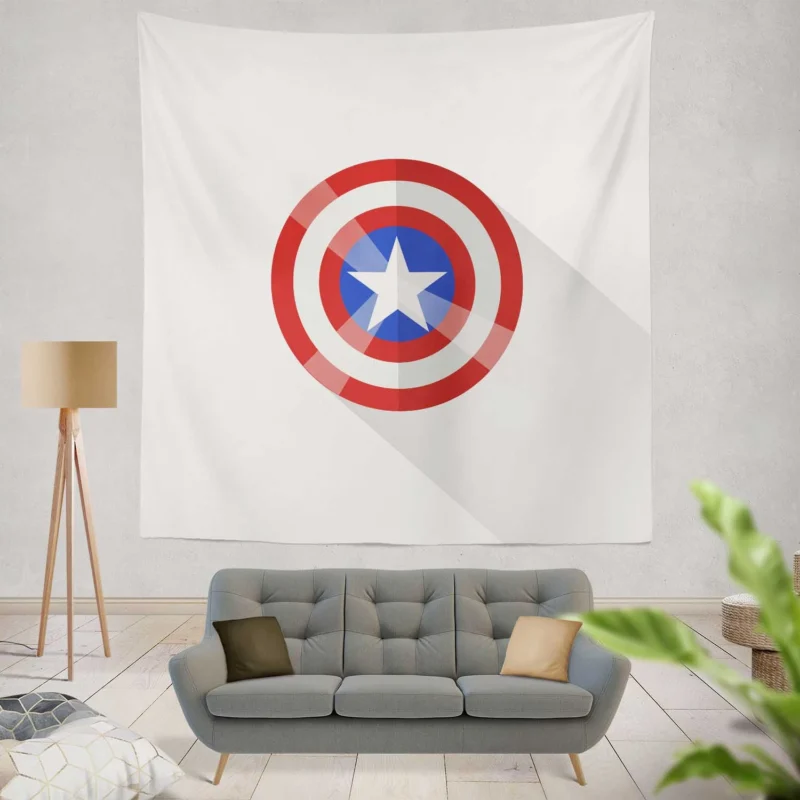Captain America: The First Avenger Movie Journey  Wall Tapestry