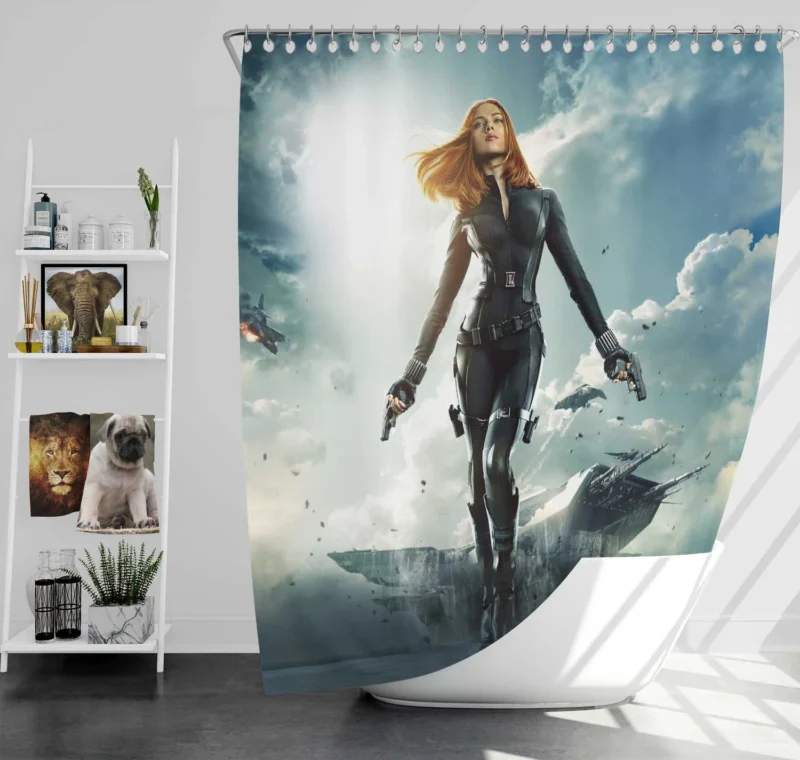 Captain America: The Winter Soldier - Black Widow Shower Curtain