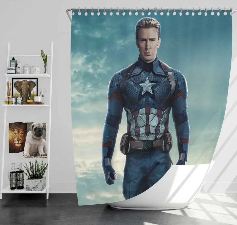 Captain America in Avengers 4: Chris Evans Returns Shower Curtain