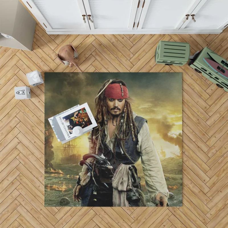 Captain Jack Sparrow: The Pirate Legend Floor Rug