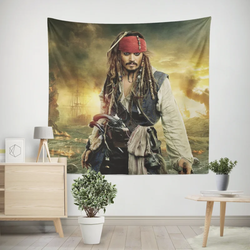 Captain Jack Sparrow: The Pirate Legend  Wall Tapestry