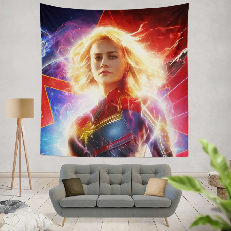 Captain Marvel: Brie Larson Marvel Adventure  Wall Tapestry