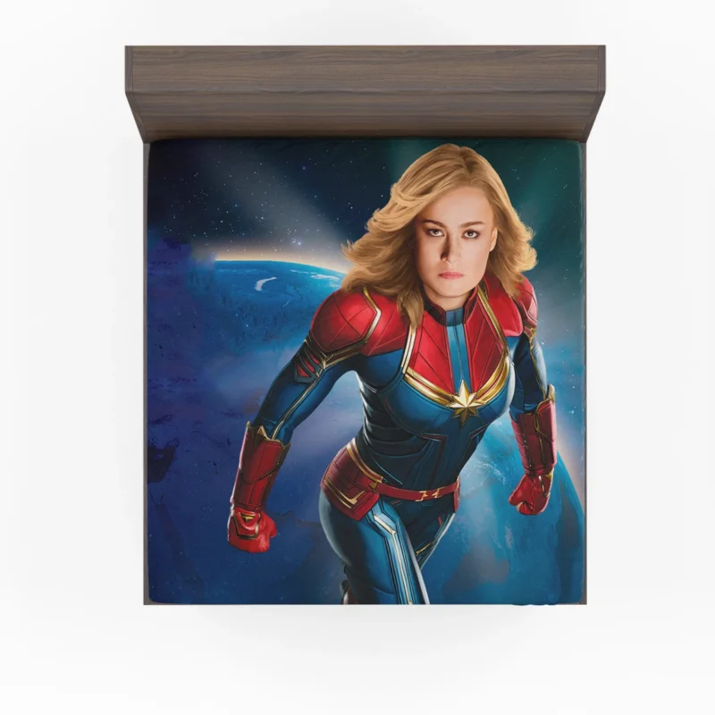 Captain Marvel: Brie Larson Marvel Superhero Fitted Sheet